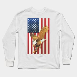 American Screaming Eagle Long Sleeve T-Shirt